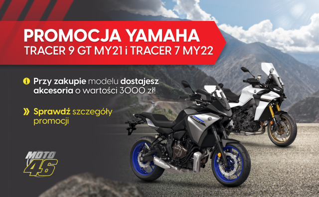 artykul Ogłoszenie promocji Yamaha na modele Tracer 7 MY22 i Tracer 9 GT MY21