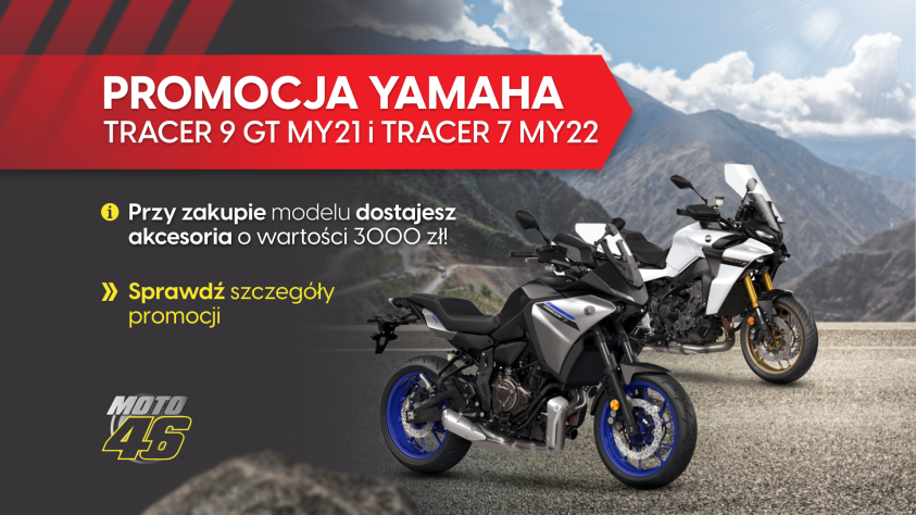 artykul Ogłoszenie promocji Yamaha na modele Tracer 7 MY22 i Tracer 9 GT MY21